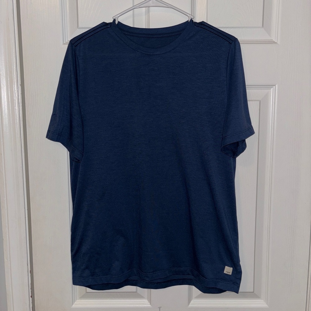 Vuori Strato Tech Short sleeve Performance T-Shirt Blue Medium